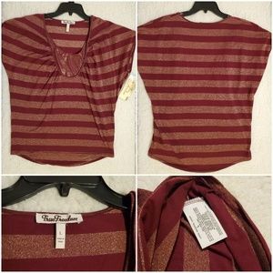 Burgundy & Gold Shirt